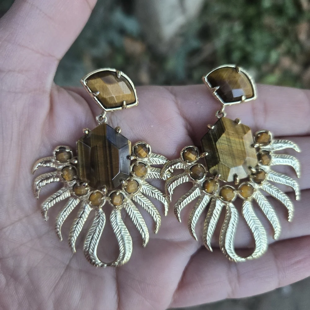 Kendra Scott Rare Vintage Fallon Earrings - Picture 6 of 6